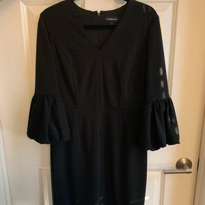 Bell Sleeve Black Dress